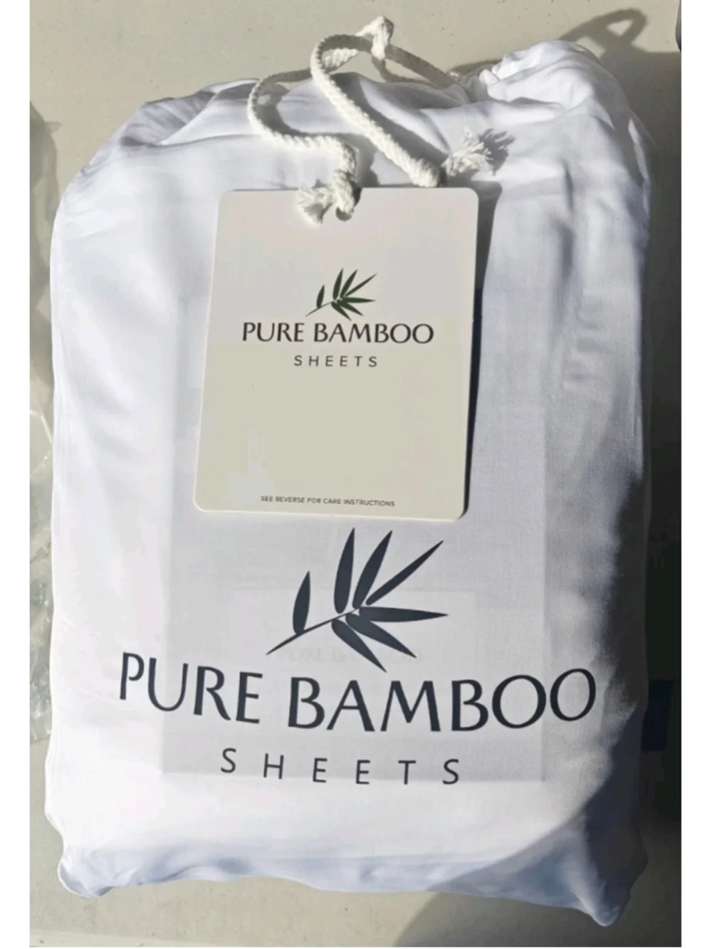 Pure Bamboo 100% Bamboo Cooling - KING Sheet Set 4pc White Snow
